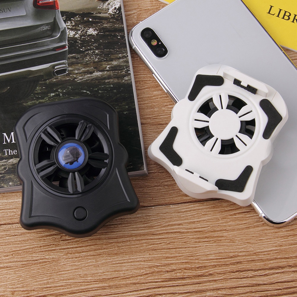 Phone Cooler For Gamer Adjustable Fan Holder Cooling Pad Mobile Radiator Heat Sink white - Image 2