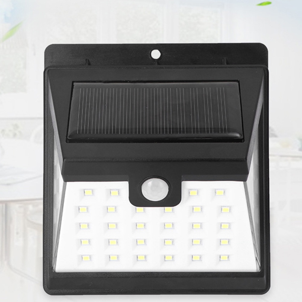 Solar Light LED Body Sensor Wall Lamp Outdoor Garden Yard Hallway White light