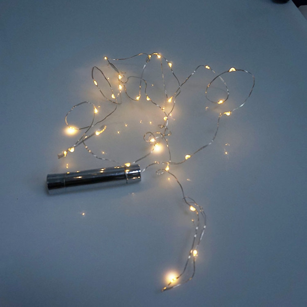 Wine Bottle Lights Cork Shape Starry Warm White LED String - Image 2