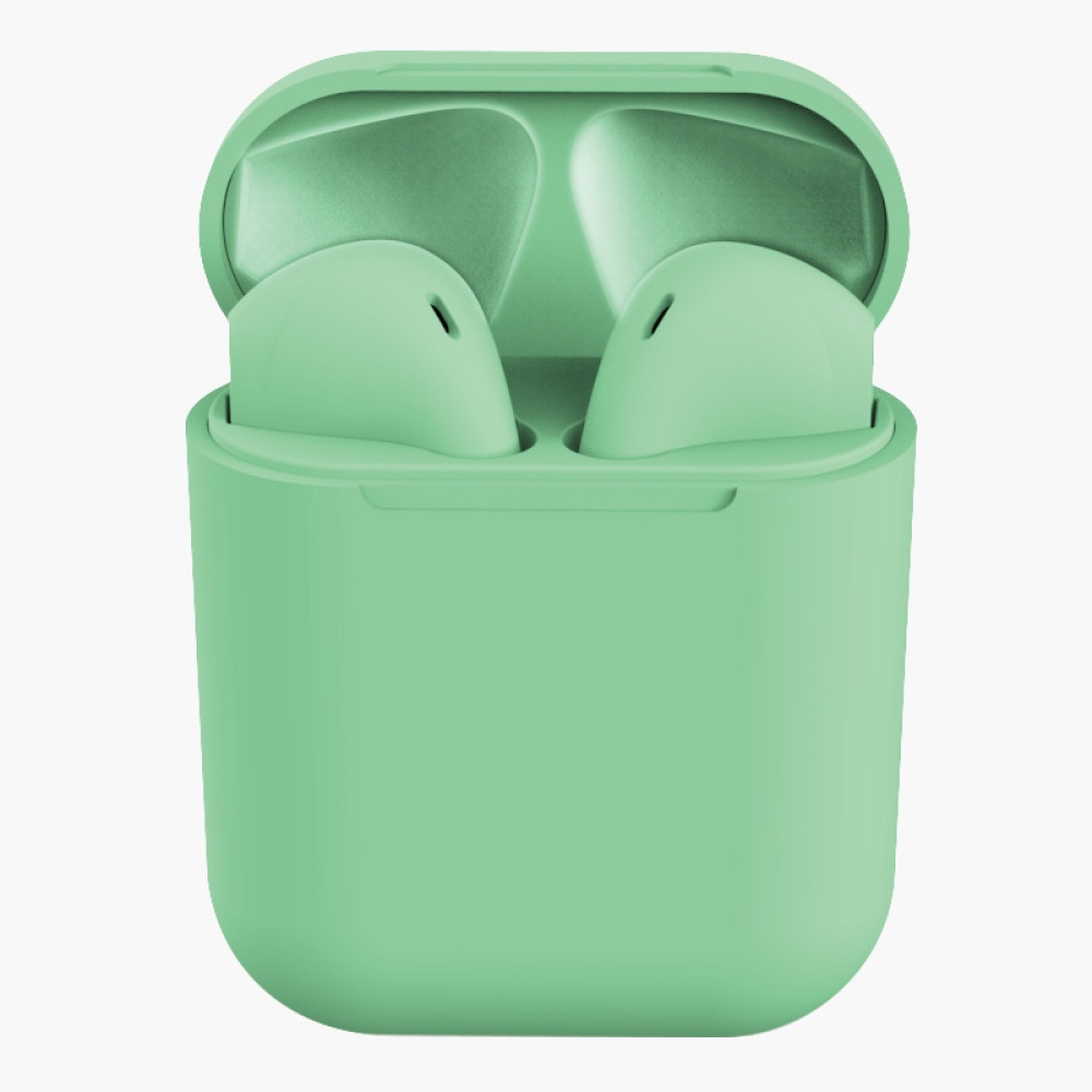 TWS Inpods 12 Macaron Bluetooth Earphone 5.0 Wireless Headphons Sport Earbuds Headset With Mic For All Phone green