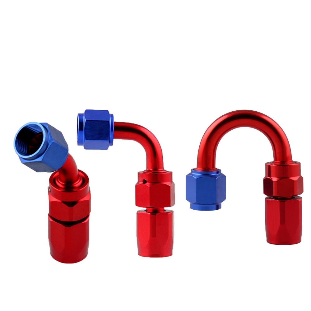 Professional AN8 Swivel Hose End Fitting Adapter for Oil/Fuel/Gas Line 90 degrees - Image 3