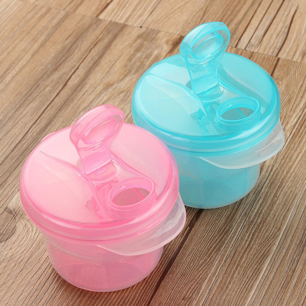 SIMU Multi-functional 3 Layers Rotating Milk Powder Box Pink - Image 3