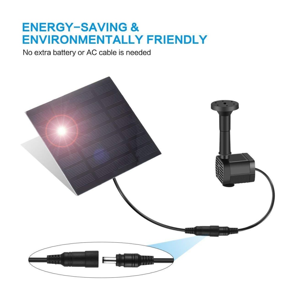 Small Garden Miniature Fountain Solar Water Pump Outdoor CF001