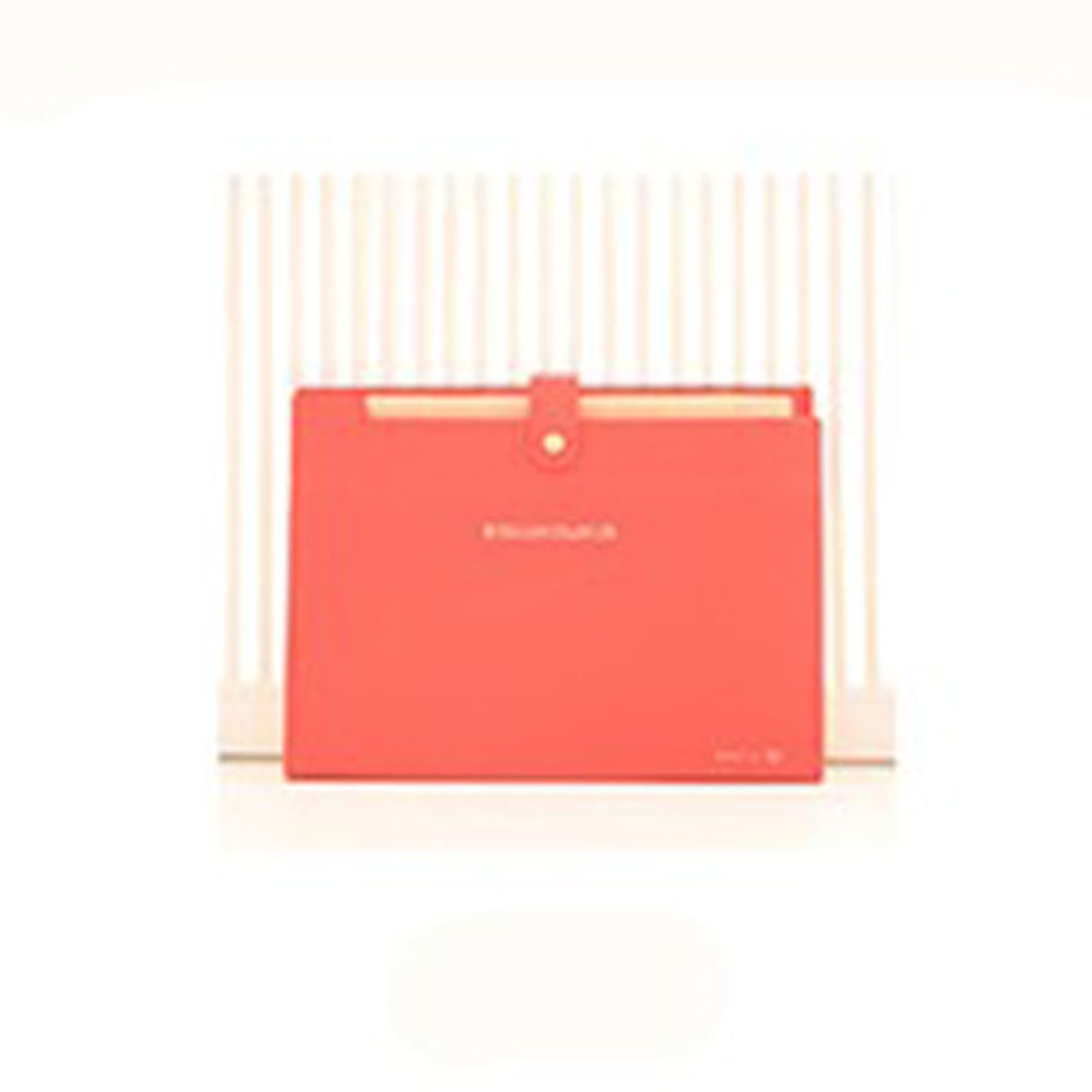 Expandable Documents File Folder Organizer 8-Pocket Folders A4 Size Snap Button Closure watermelon red - Image 3