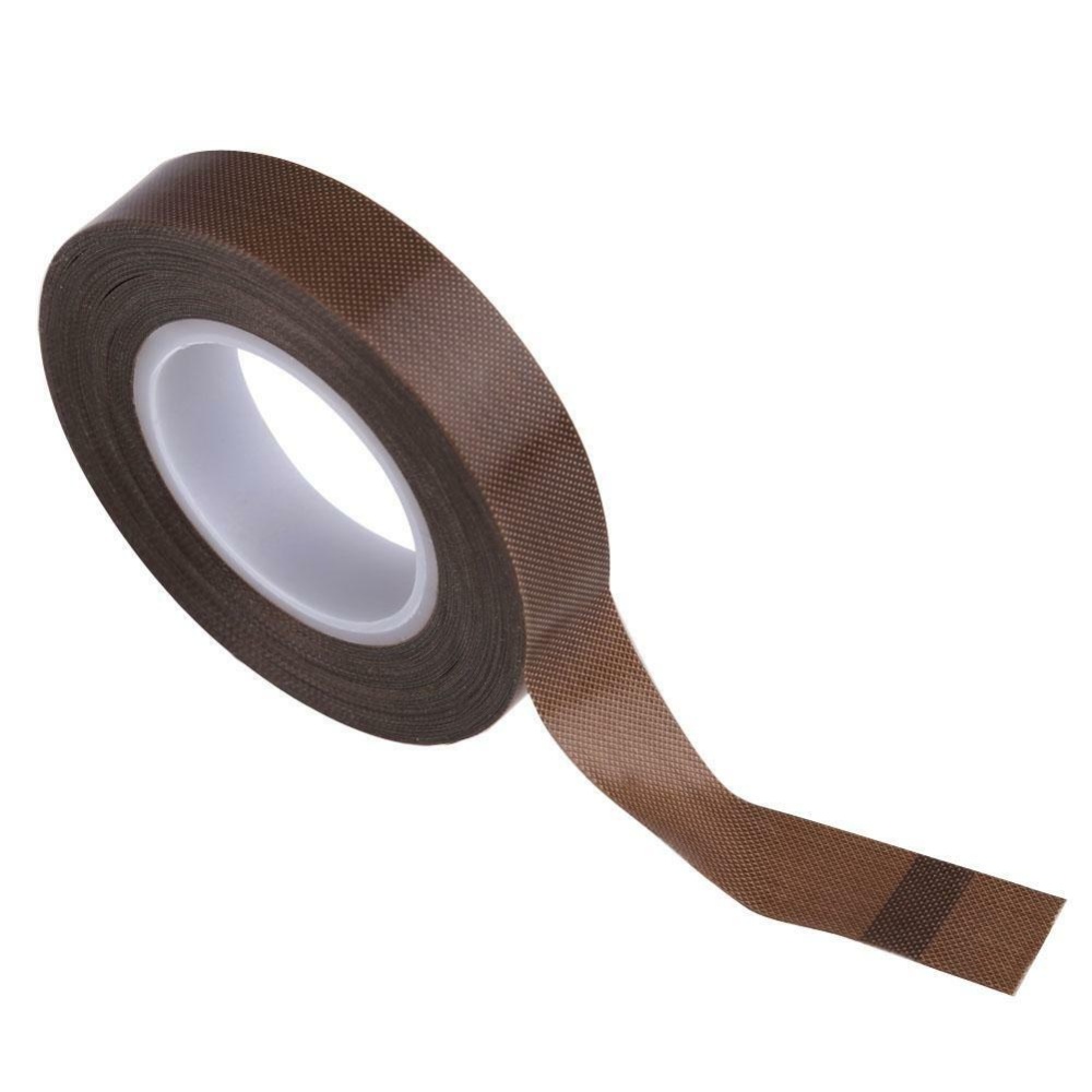 10M Brown Color PTFE Coating Fiberglass Cloth Silicone Tape Wide 10mm/19mm/25mm brown_0.13mmx10mmx10M - Image 3