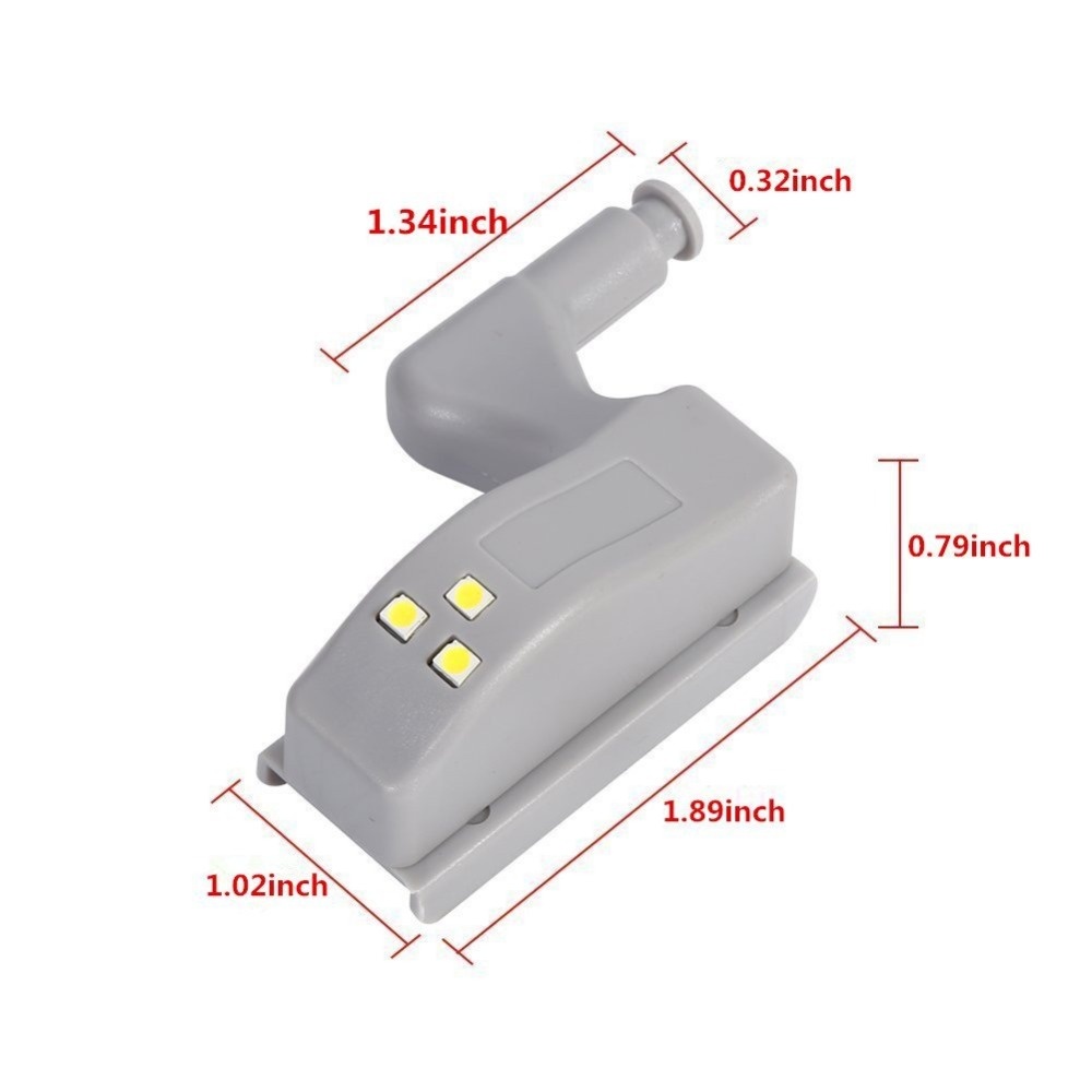 10Pcs LED Smart Touch Induction Cabinet Light Cupboard Inner Hinge Lamp Sensor Night for Closet Wardrobe - Image 3