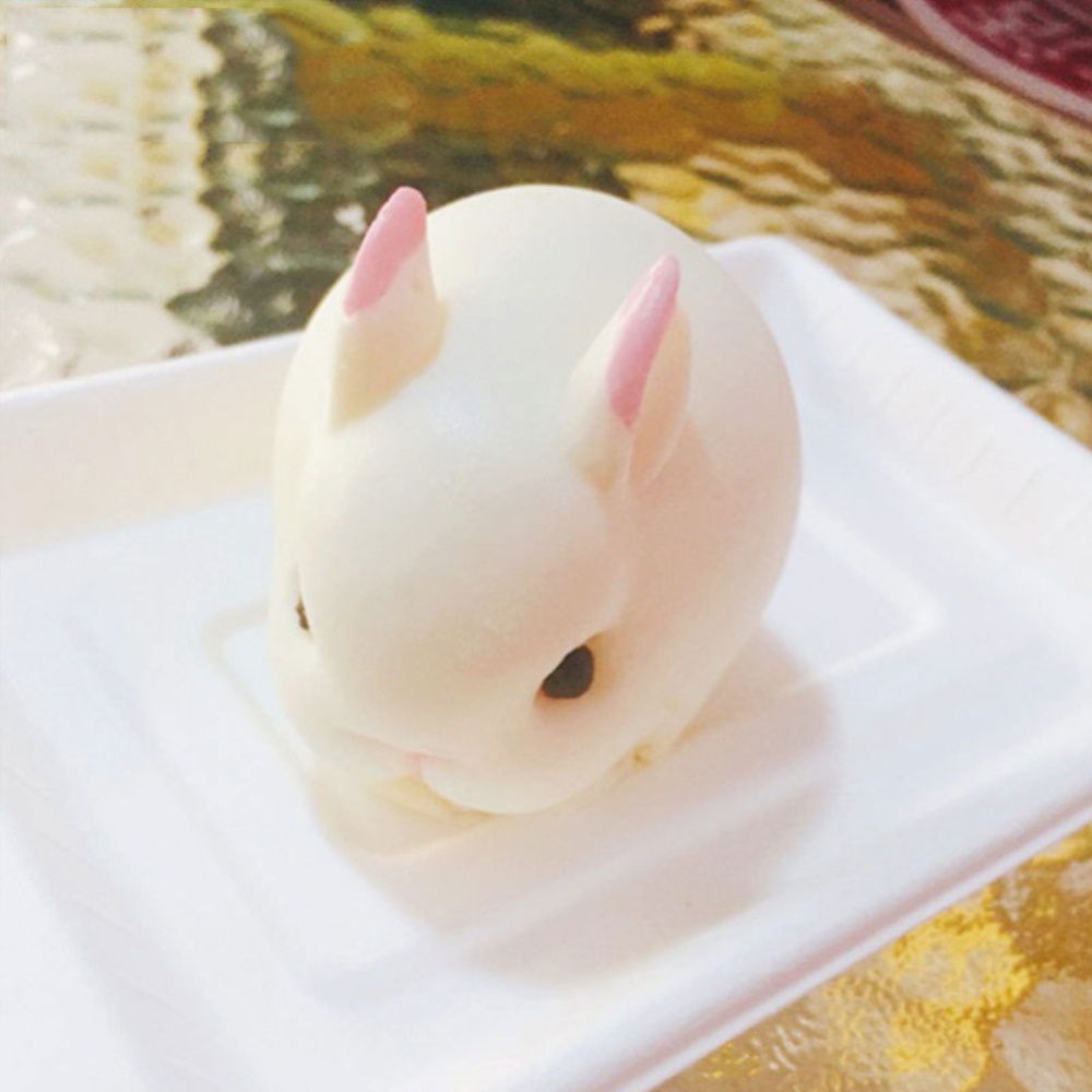 3D 6-cavity Silicone Rabbit Shaped Cake Mold DIY Mousse Dessert Baking Mould Bakeware white - Image 3