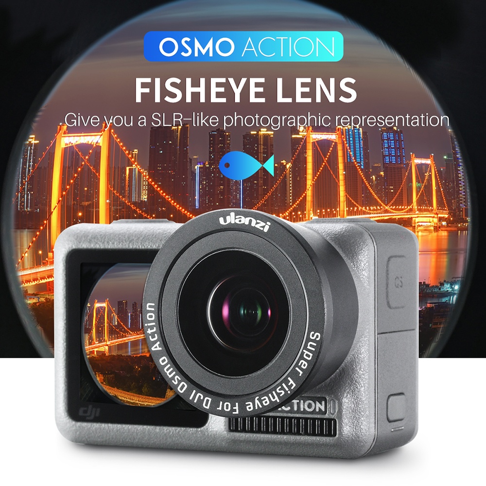 Ulanzi OA-6 180 Degree Fisheye Camera Lens for Dji Osmo Action Accessories - Image 2