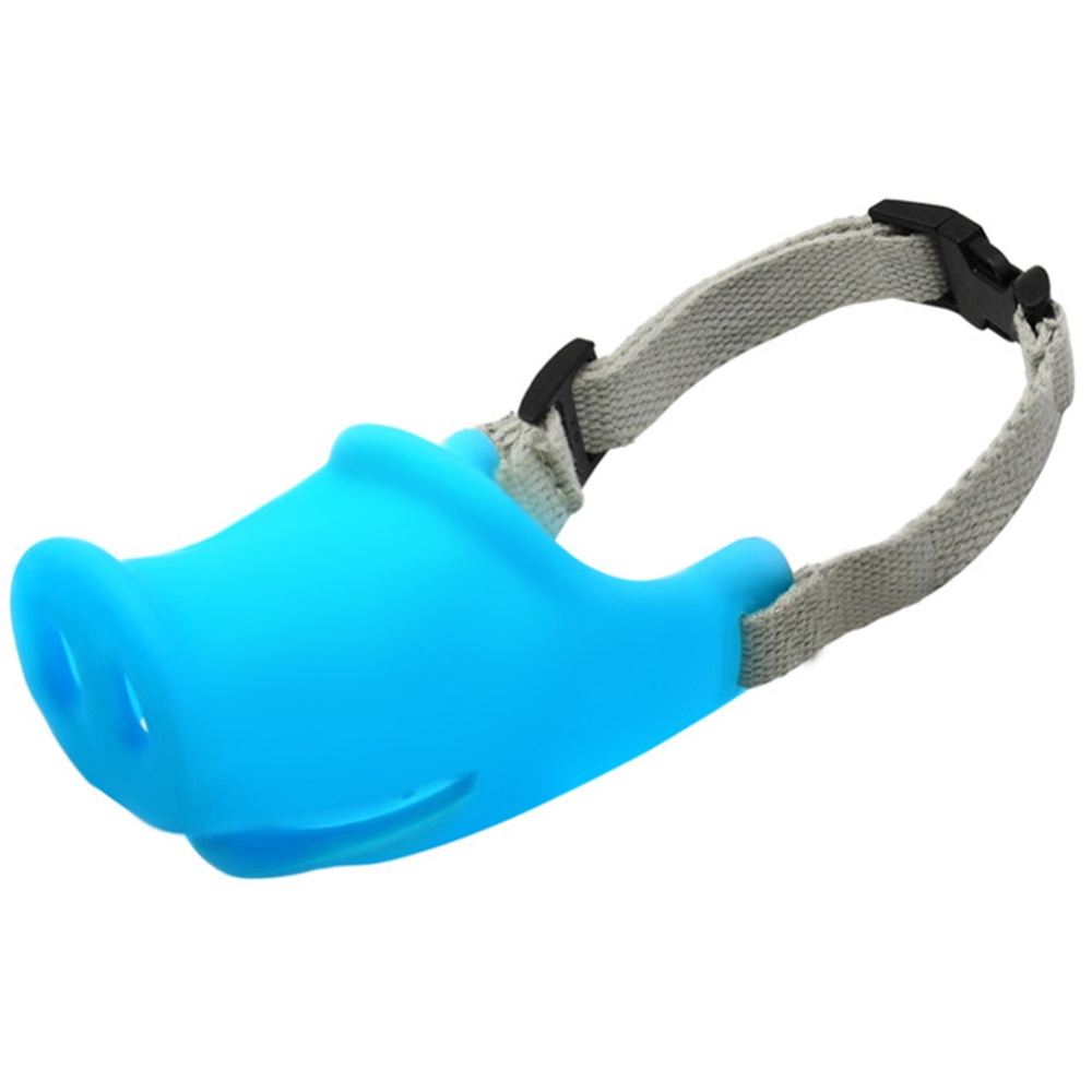 Breathable Dog Mouth Muffle Mask Prevent Biting Barking Eating Dirt Pet Supplies blue_L-large