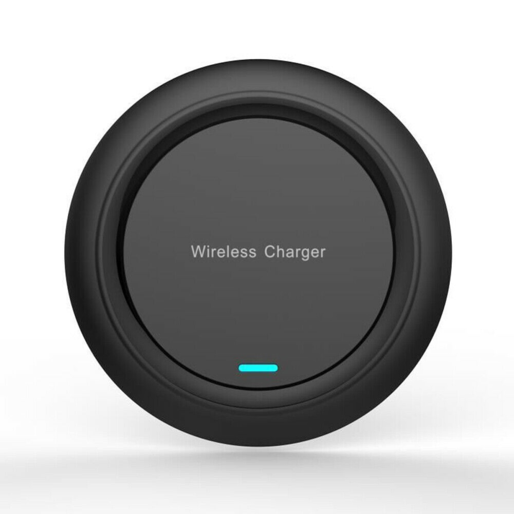 For Samsung S10+/e S8/S9 Plus Fast Wireless Charger 10W Quick Charging Pad Mat black - Image 2