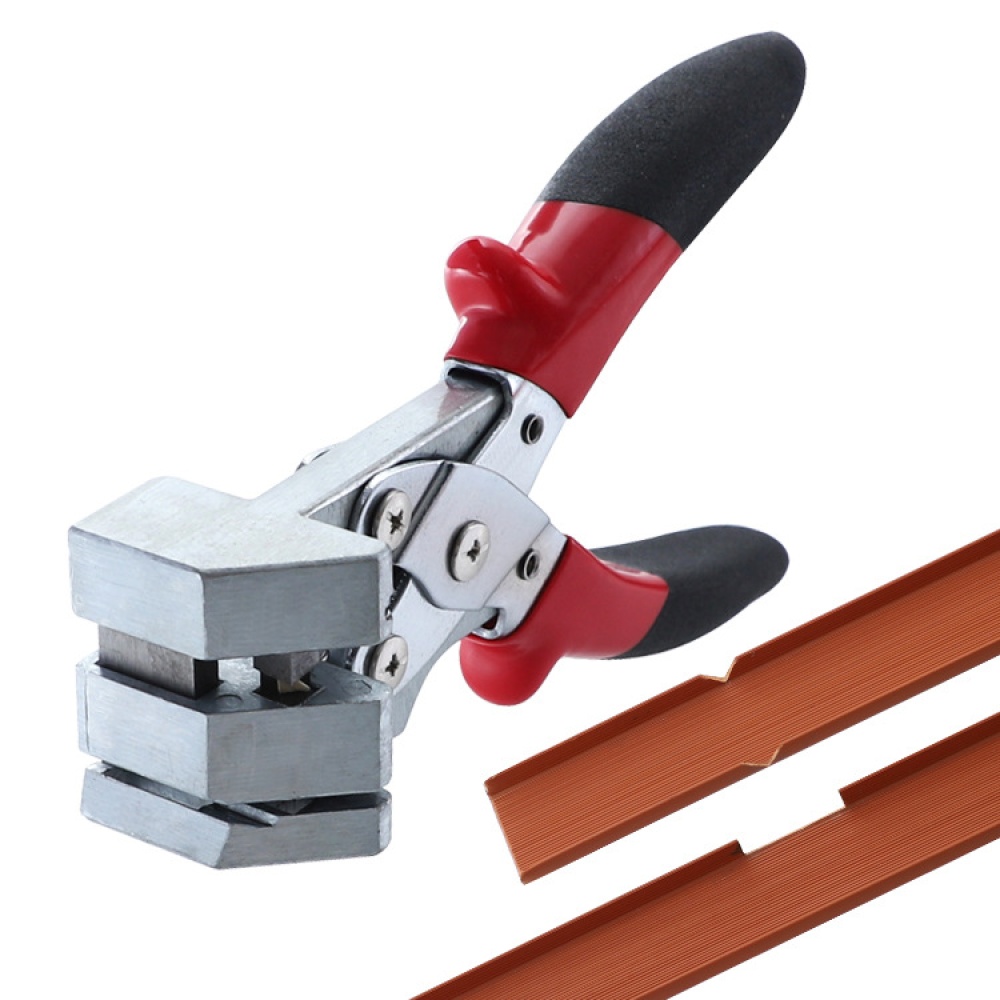 90 Degrees Folding Pliers Universal Angle Cut Wood Edge Banding Buckle Right Aluminium Wire Slot Scissors red