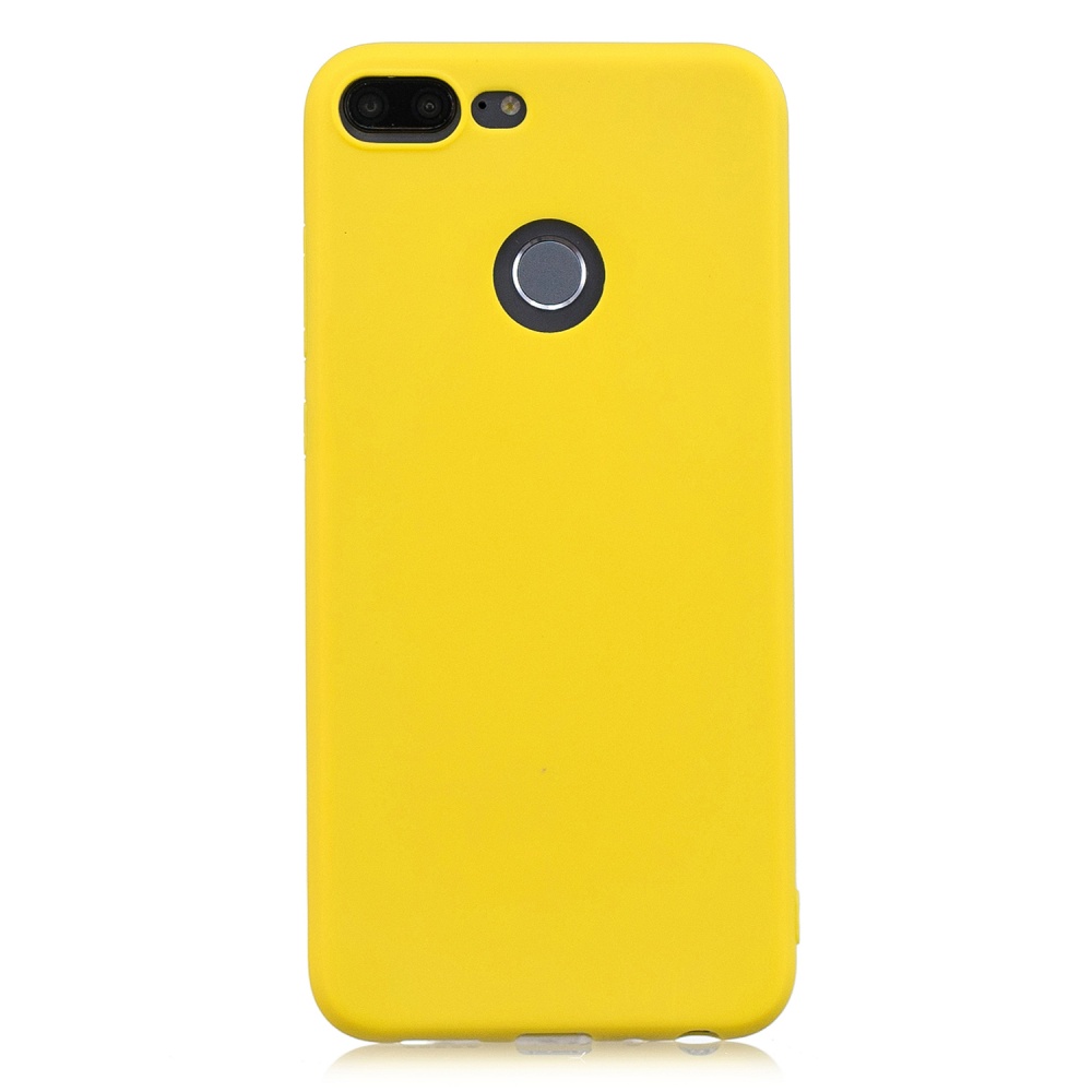 for HUAWEI Honor 9 lite Cute Candy Color Matte TPU Anti-scratch Non-slip Protective Cover Back Case yellow - Image 2