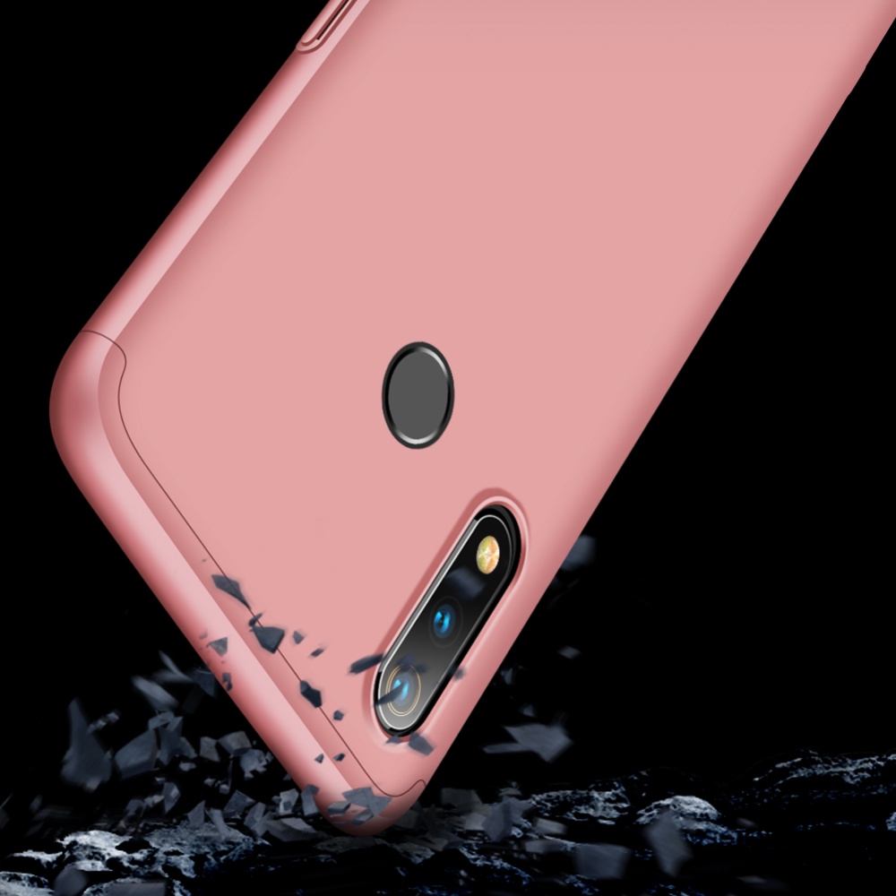 For OPPO realme3 Ultra Slim PC Back Cover Non-slip Shockproof 360 Degree Full Protective Case Rose gold - Image 2