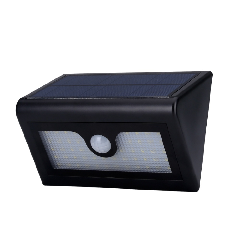 Outdoor LED Solar Powered Security Light - 480 Lumen, 4000mAh Battery, Motion Detection Sensor, 3 Intelligent Modes
