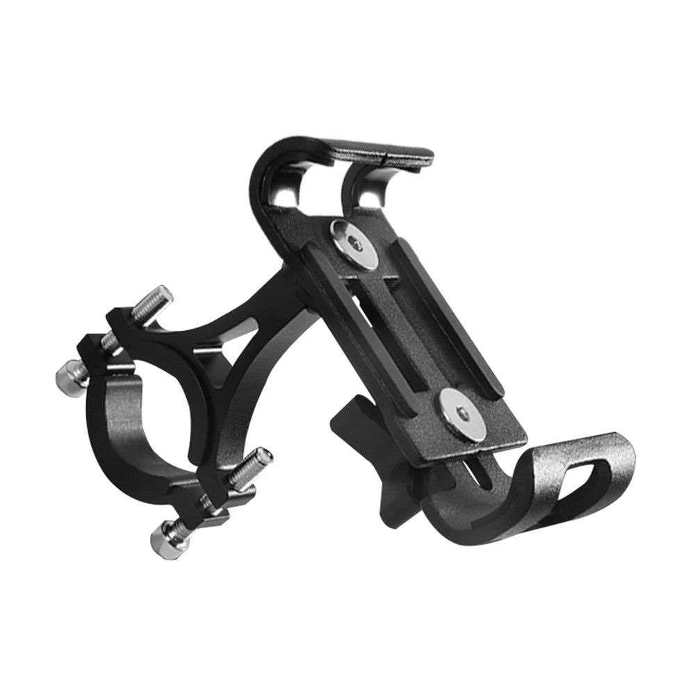 Aluminum Alloy 360 Degree Rotation Bike Bicycle Handlebar Stand Mount Holder for Mobile Cell Phone black_360 degree rotation - Image 2