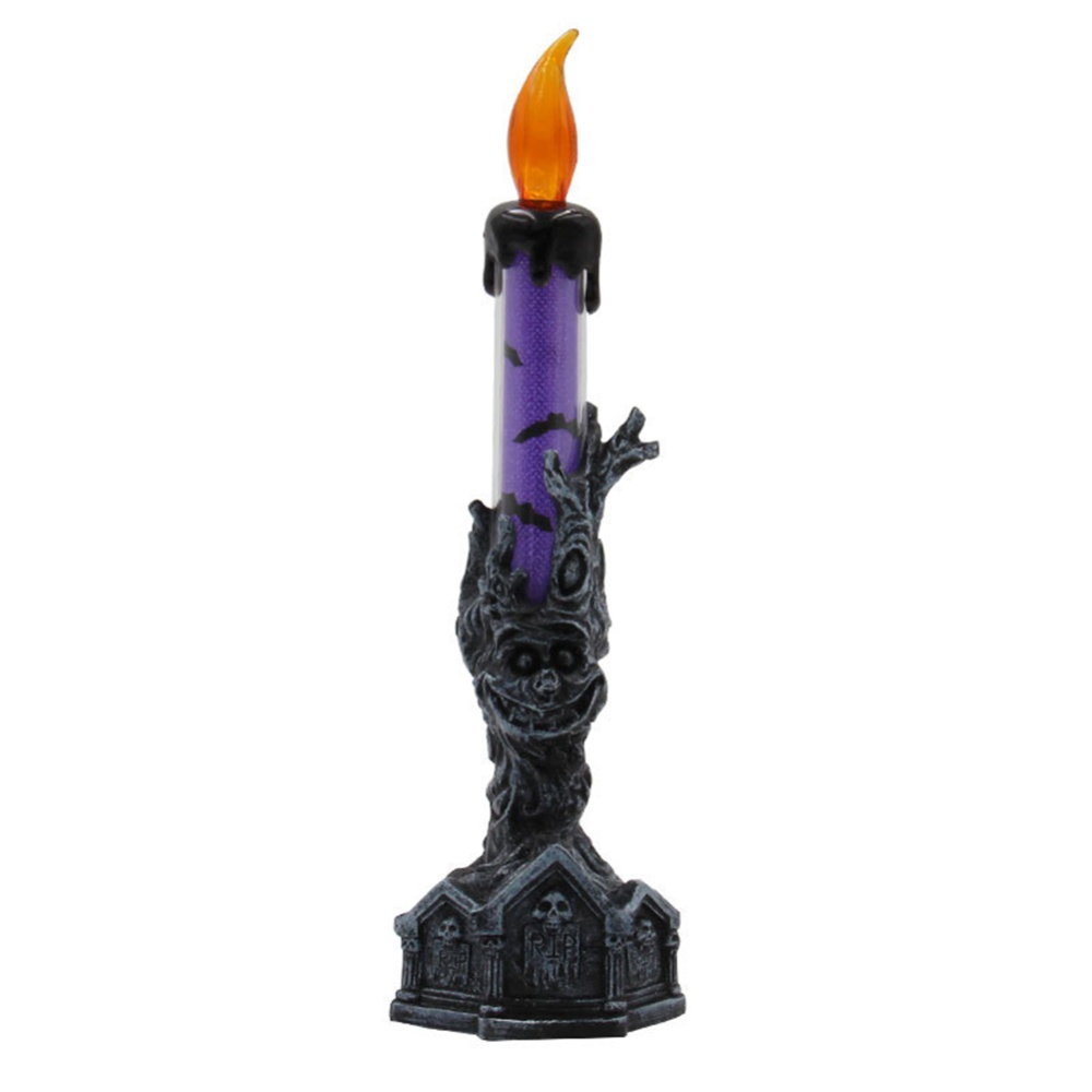 LED Simulate Candle Light for Halloween Decoration Scene Layout Props Purple