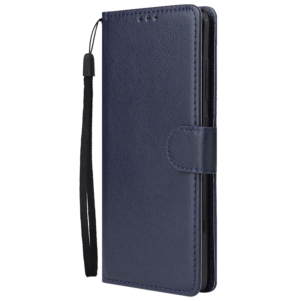 For Samsung A51 Phone Case PU Leather Shell All-round Protection Precise Cutout Wallet Design Cellphone Cover Blue - Image 2