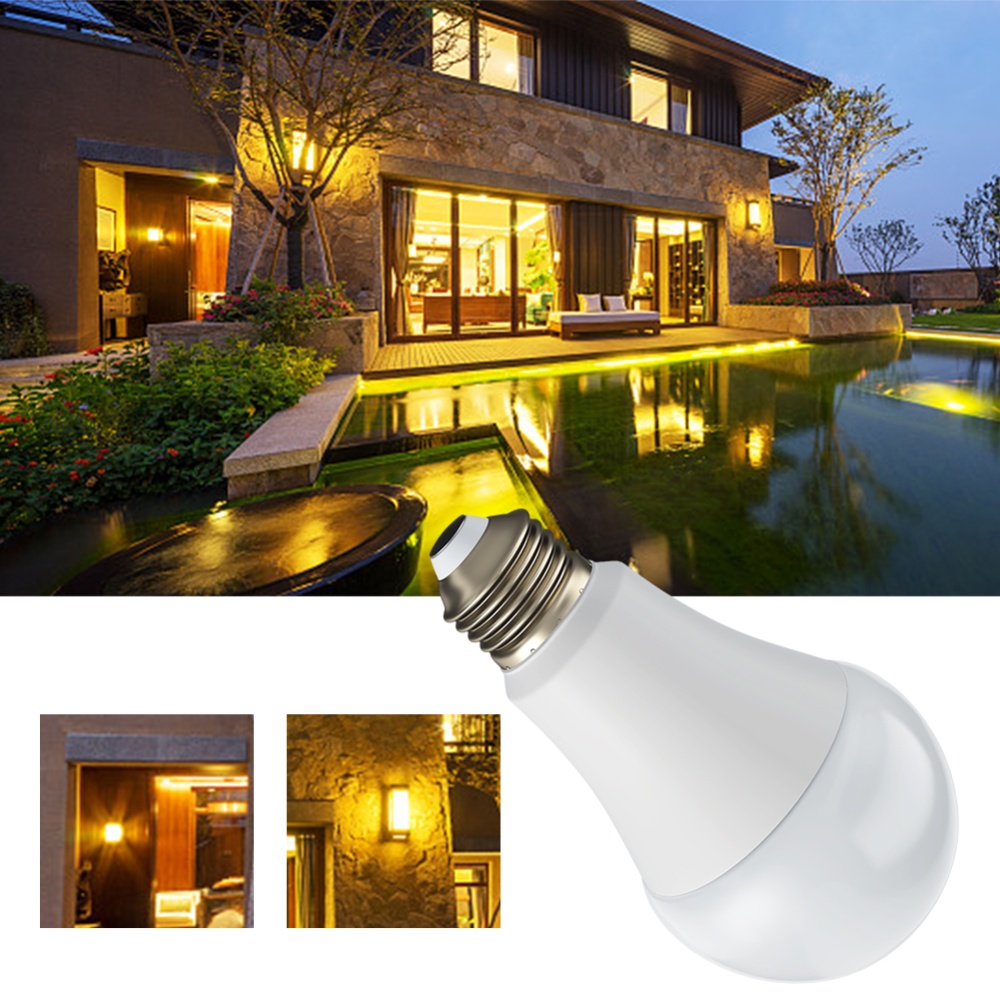 12W Light Control Sensor Ball Bulb 85-265V E27/E26 Warm light 3000K - Image 3