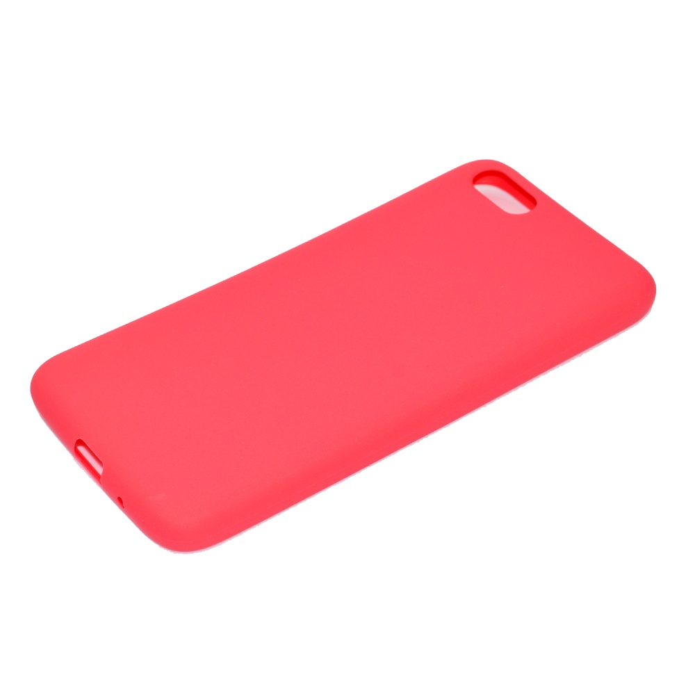 for HUAWEI Y5 2018 Cute Candy Color Matte TPU Anti-scratch Non-slip Protective Cover Back Case dark pink - Image 2