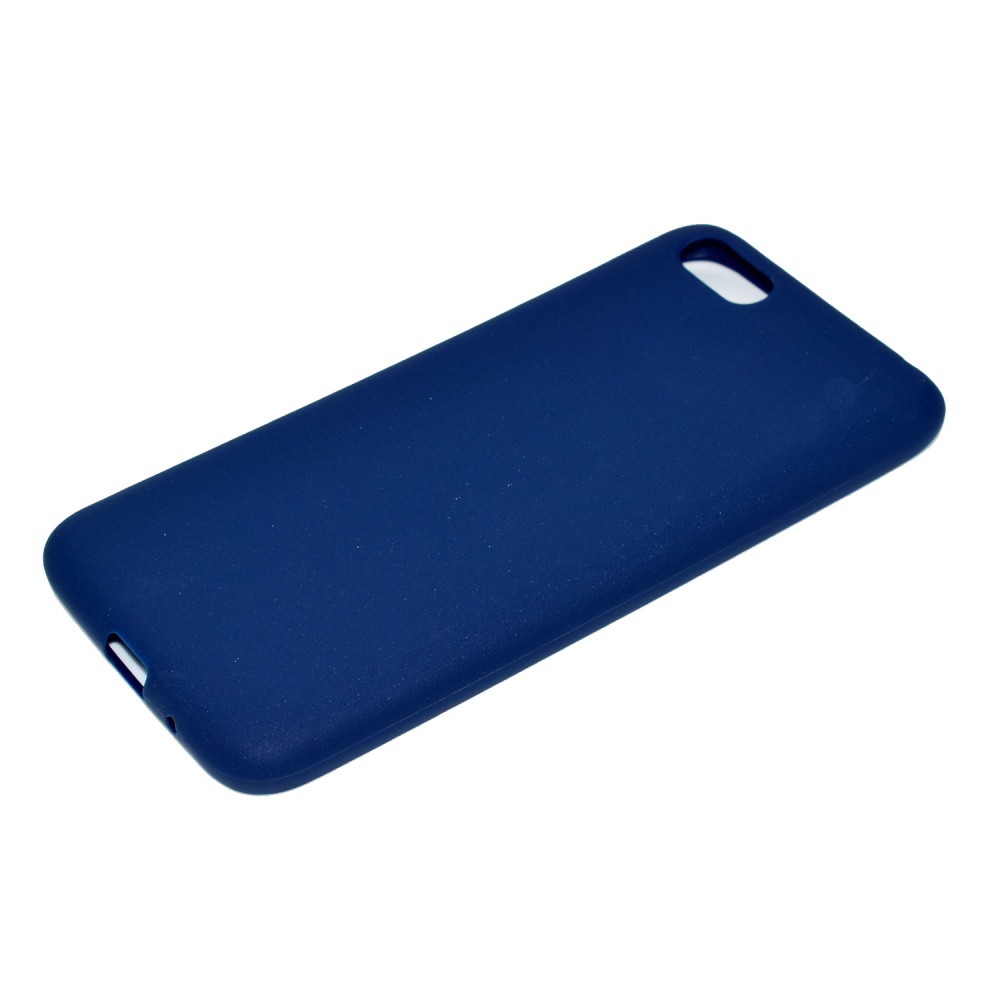 for HUAWEI Y5 2018 Cute Candy Color Matte TPU Anti-scratch Non-slip Protective Cover Back Case Navy - Image 2