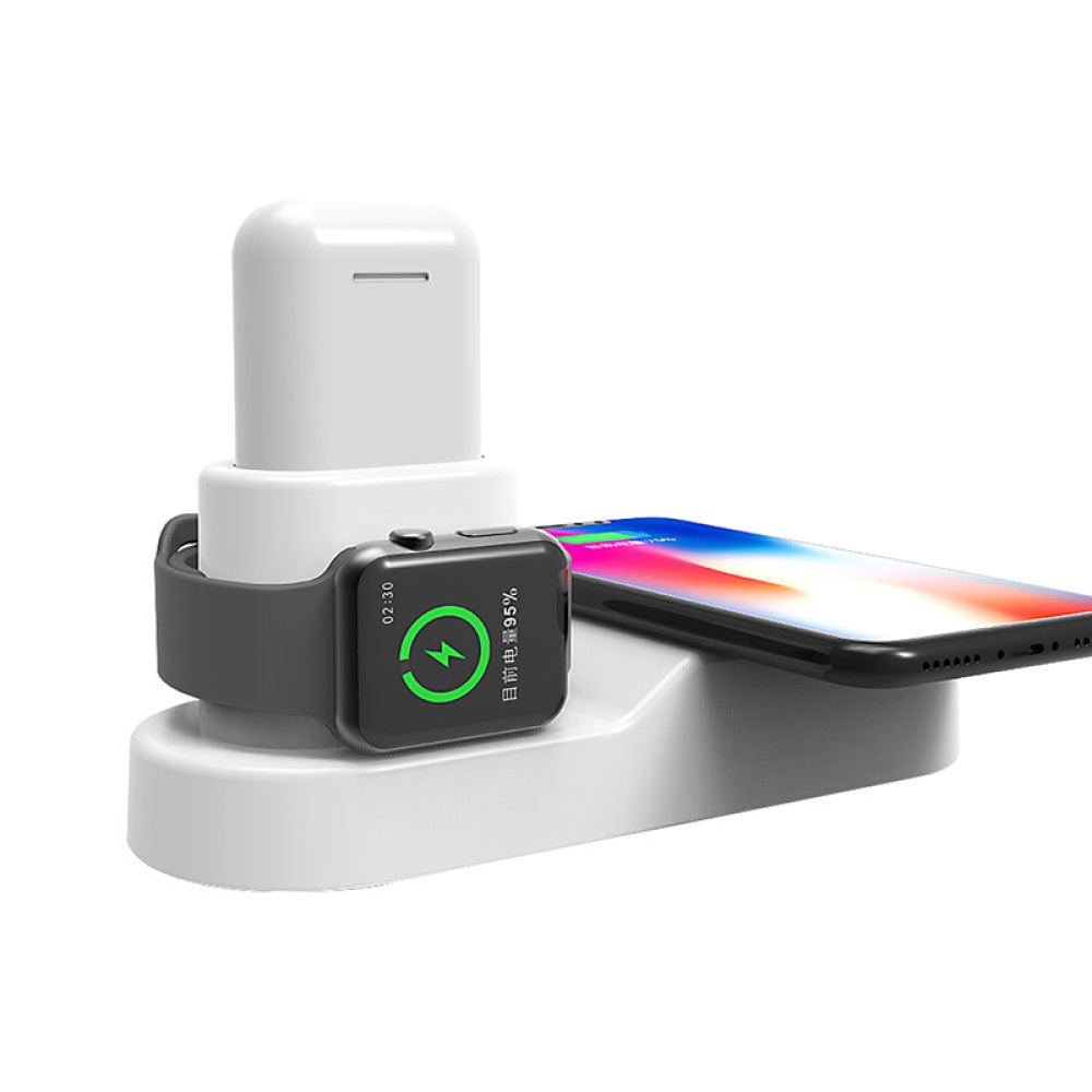 4-in-1 Qi Wireless Charger Fast Charging Dock for Apple Watch AirPods iPhone XS Max XR Samsung S9 S9+ - Image 2