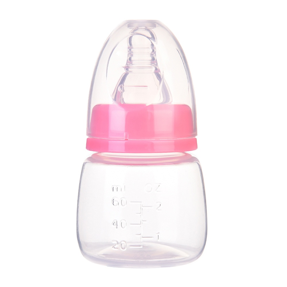 60ML Baby Mini Portable Feeding Bottle Kids Nursing Care Feeder Safety Bottles blue - Image 3