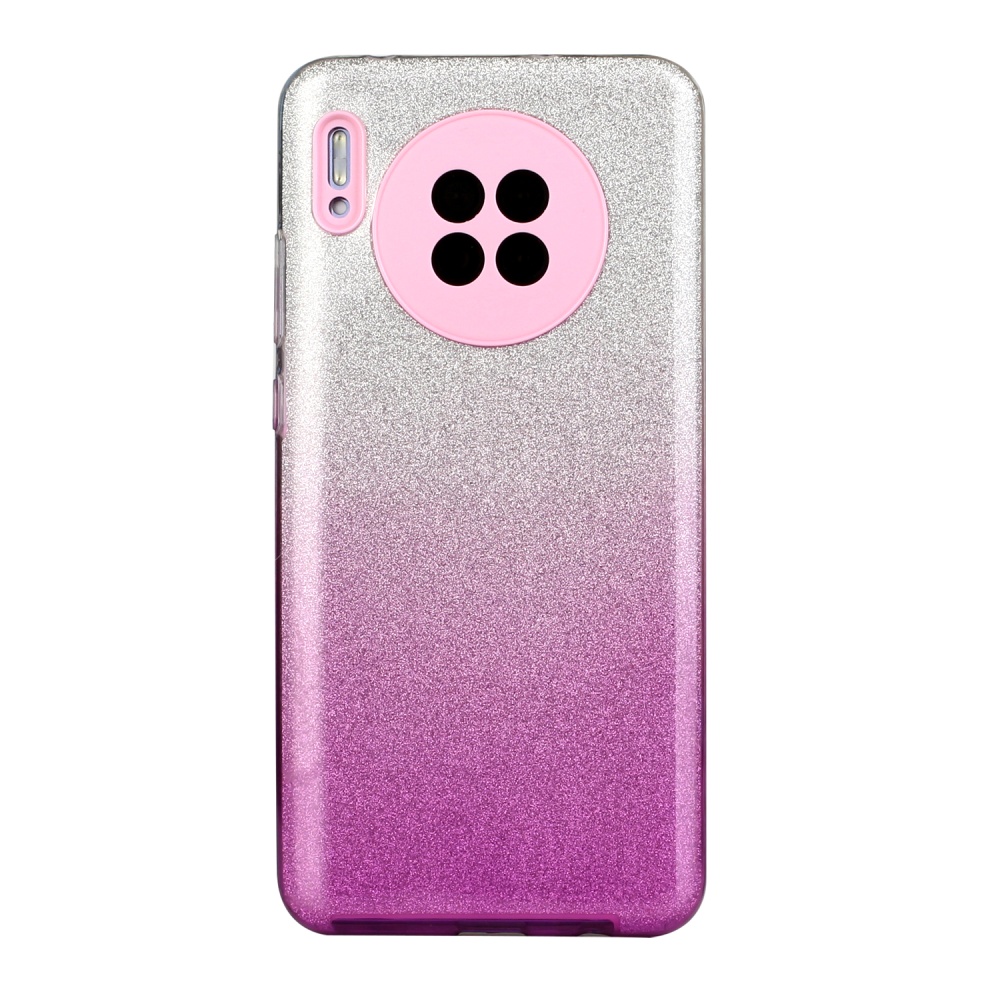 For HUAWEI Mate 30/Nova 5I pro/Mate 30 Pro/PSmart /Y5P/Y6P 2020 Phone Case Gradient Color Glitter Powder Cover with Airbag Bracket purple - Image 2