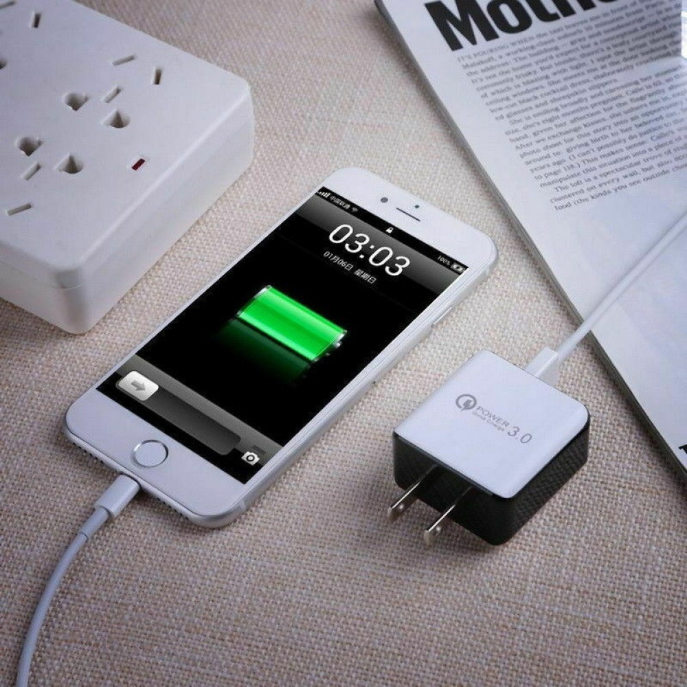 USB Fast Charging Quick Wall Charger Adapter Plug for Samsung Android iPhone LG white_US plug - Image 2