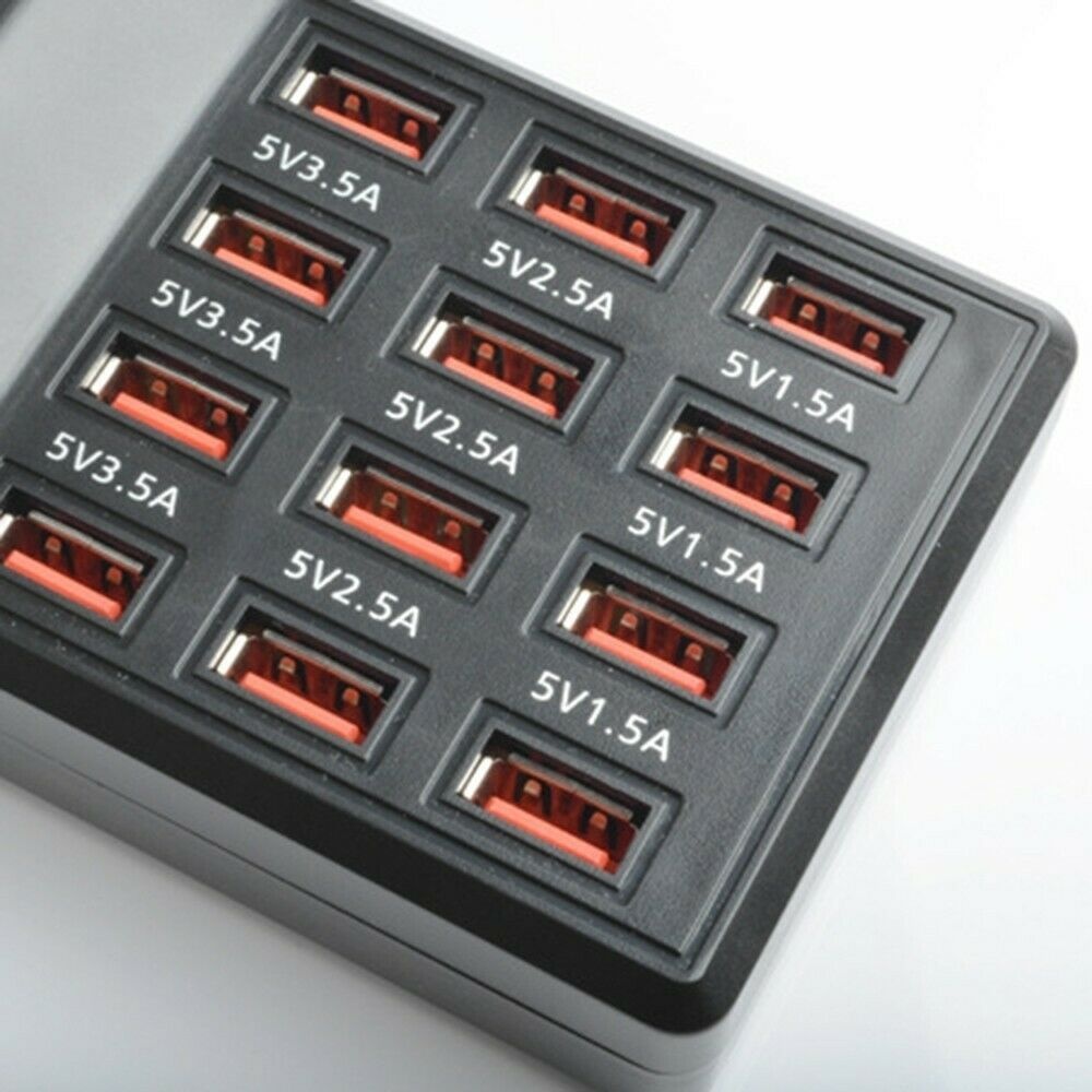 5V 3.5A 2.1A 12Port Multi USB Charger Charging Station Dock Intelligent Fast AU Plug - Image 2