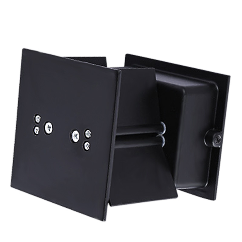 Indoor and Outdoor Aluminum Waterproof LED Adjustable Light Square Wall Lamp black warm white light 6W - Image 2