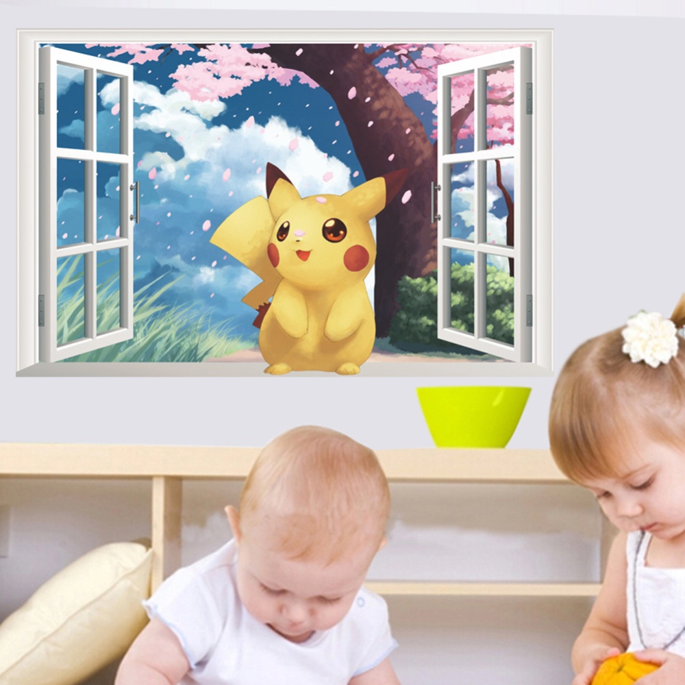 3D Wall Sticker for Kids Rooms Home Decor Cartoon Diy Posters Removable Decal 50 * 70CM - Image 2