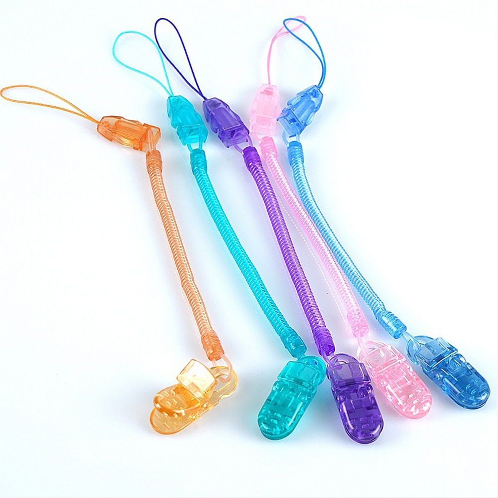 Baby Dummy Pacifier Clip Spring Soother Nipple Chain Holder Strap Accessories Randomly - Image 2