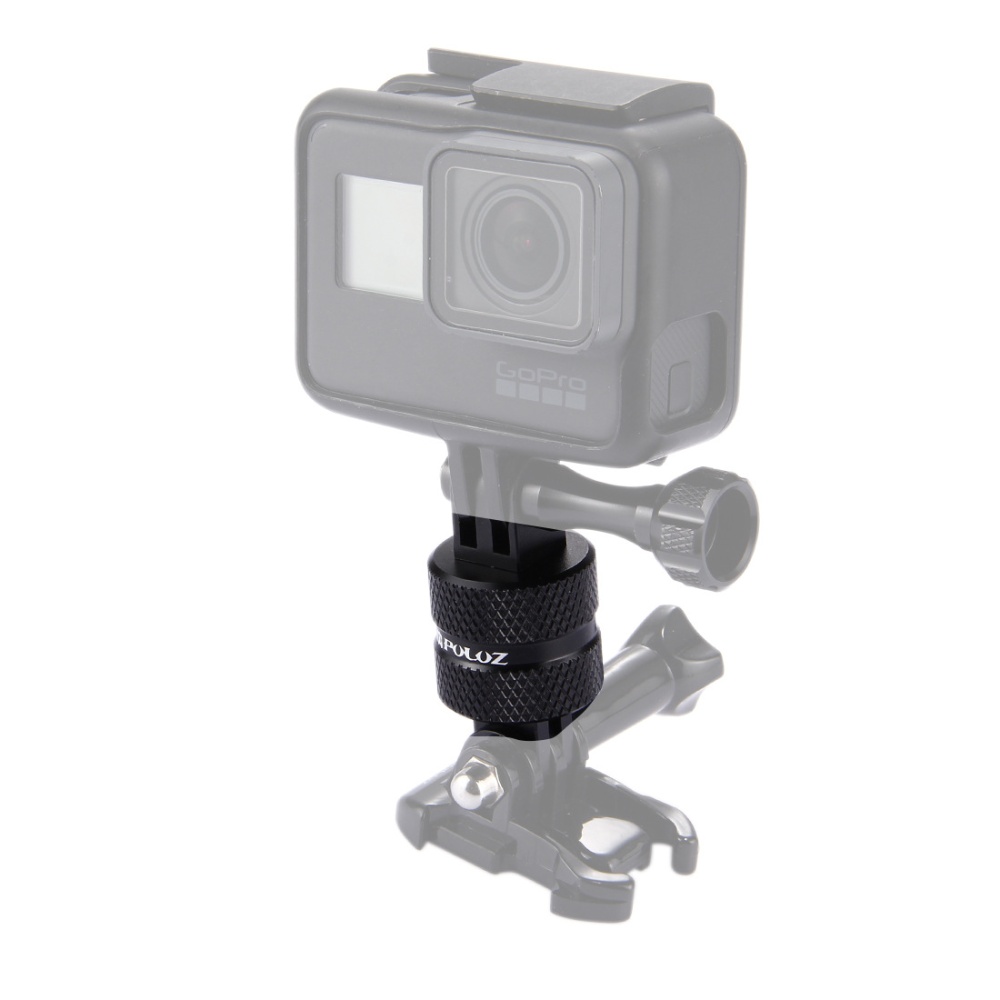 360 Degree Fixed Rotating Base Connecting Bracket for DJI Osmo Action black - Image 2