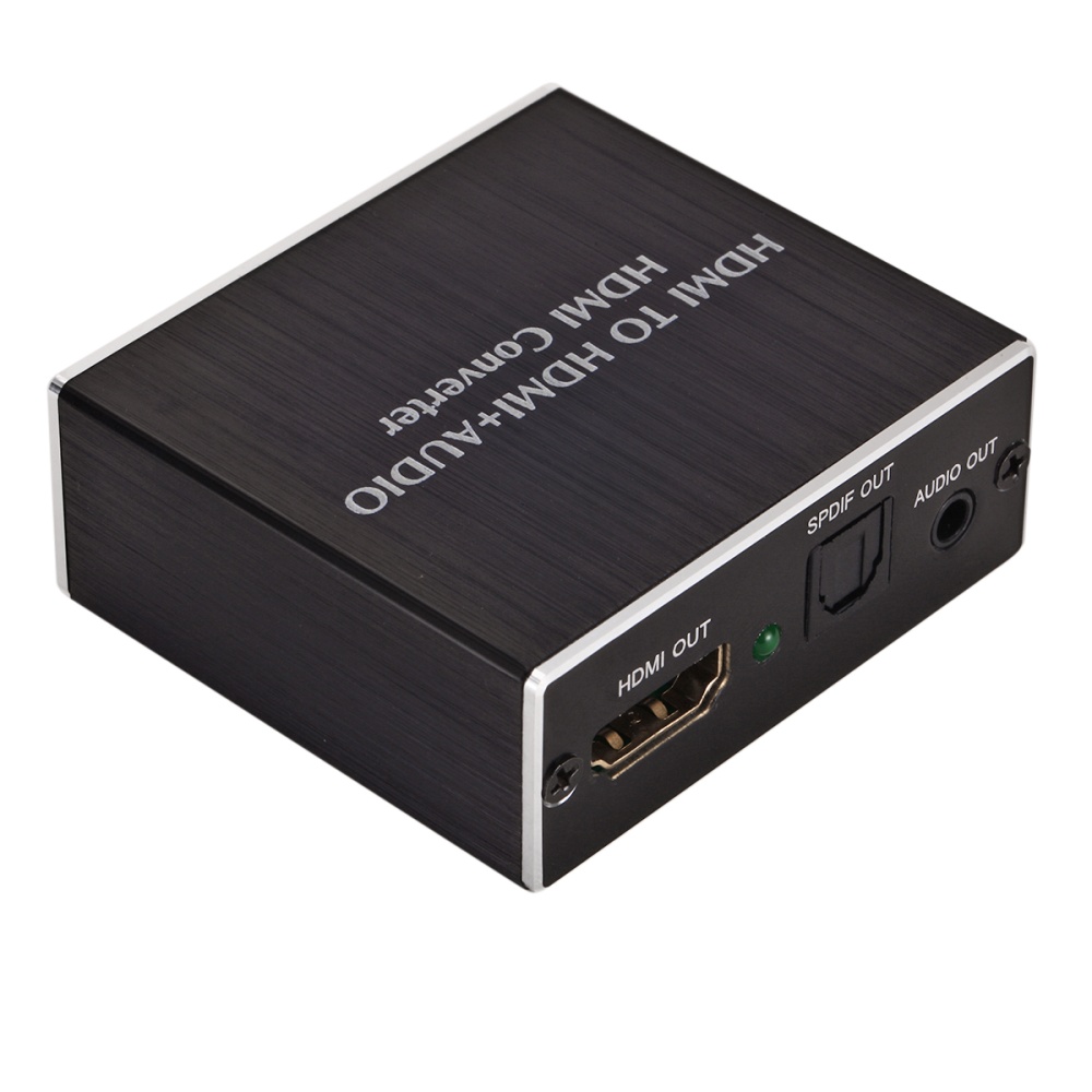 For HDMI Audio Video Converter Splitter To + 3.5 AUDIO SPDIF black - Image 2