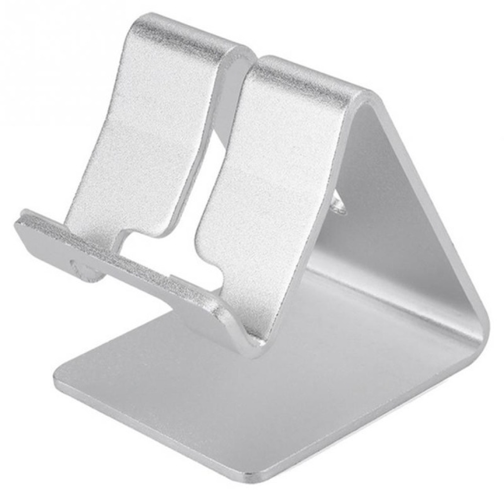 Alloy Steel Table Phone Holder Metal Anti-slip Cell Holders Desk Mount Stand for Silver - Image 2