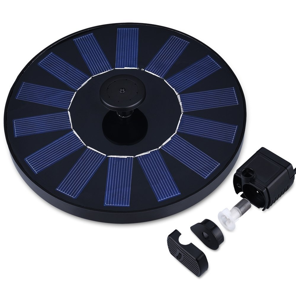 Aquarium Fishtank Solar Air Pump Fountain Oxygen for Micro Floating Water Surface Landscape - Image 3