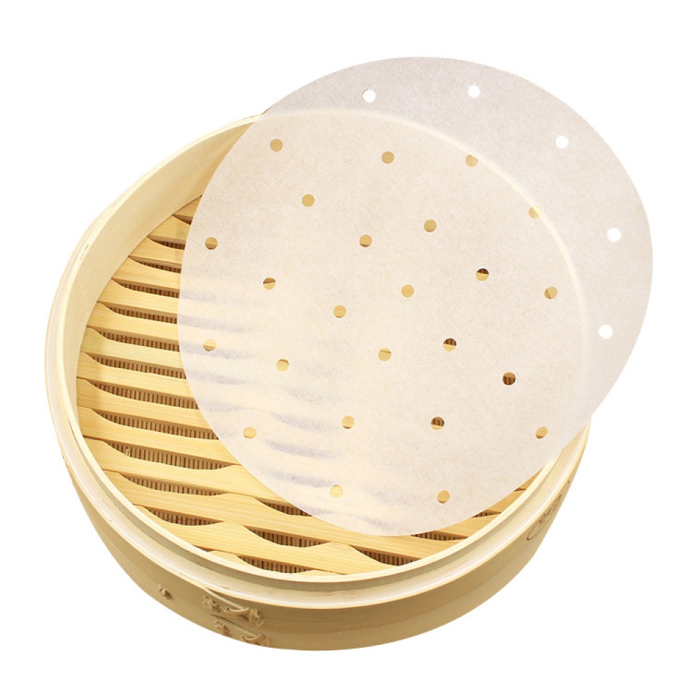 100pcs Round Perforated Steamer Paper Kitchen Liners Baking Mats 8 inch (20cm diameter) 100 sheets - Image 3