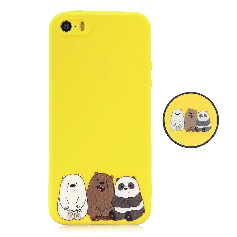 For iPhone 5 5S SE Phone Cases TPU Full Cover Cute Cartoon Painted Case Girls Mobile 7 - Image 2