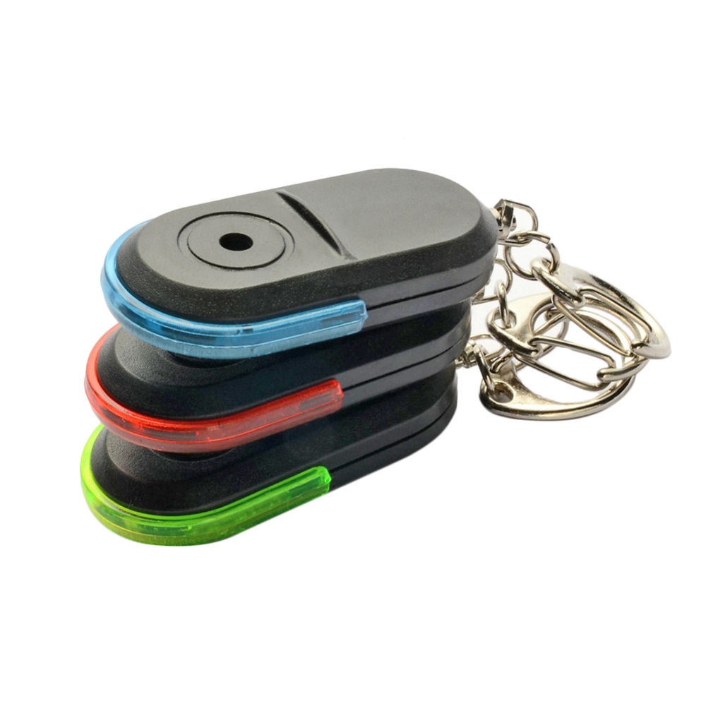 Wireless 10m Anti-Lost Alarm Key Finder Locator Keychain Whistle Sound with LED Light Green light - Image 2