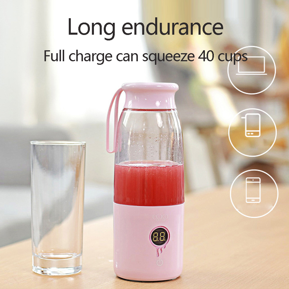 K-106 Portable Home Mini Electronic Blender Joyshaker Cup for Drinking Blue - Image 3