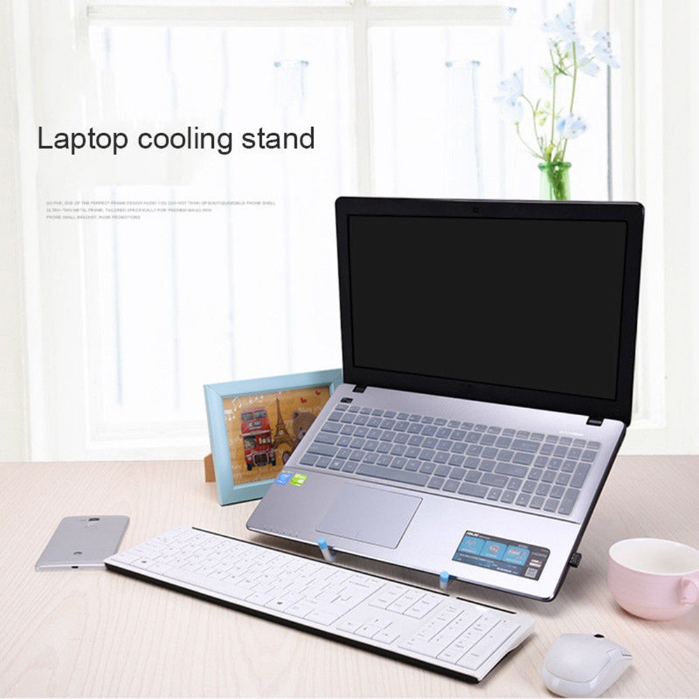 LS11 Aluminum Alloy Folding Collapsible Bracket Base Quick Heat Dissipation Stand For Macbook Laptops Tablet Holder gray - Image 2