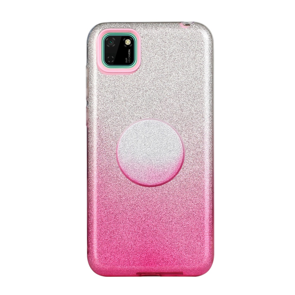 For HUAWEI Mate 30/Nova 5I pro/Mate 30 Pro/PSmart /Y5P/Y6P 2020 Phone Case Gradient Color Glitter Powder Cover with Airbag Bracket Pink - Image 2