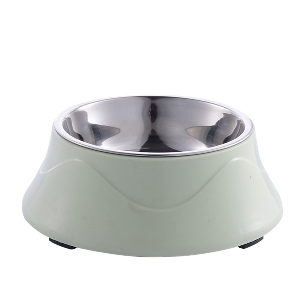 Large Dual Purpose Double Layer Nonslip Pet Bowl for Dogs Eating Drinking Green 19.2*7cm - Image 2