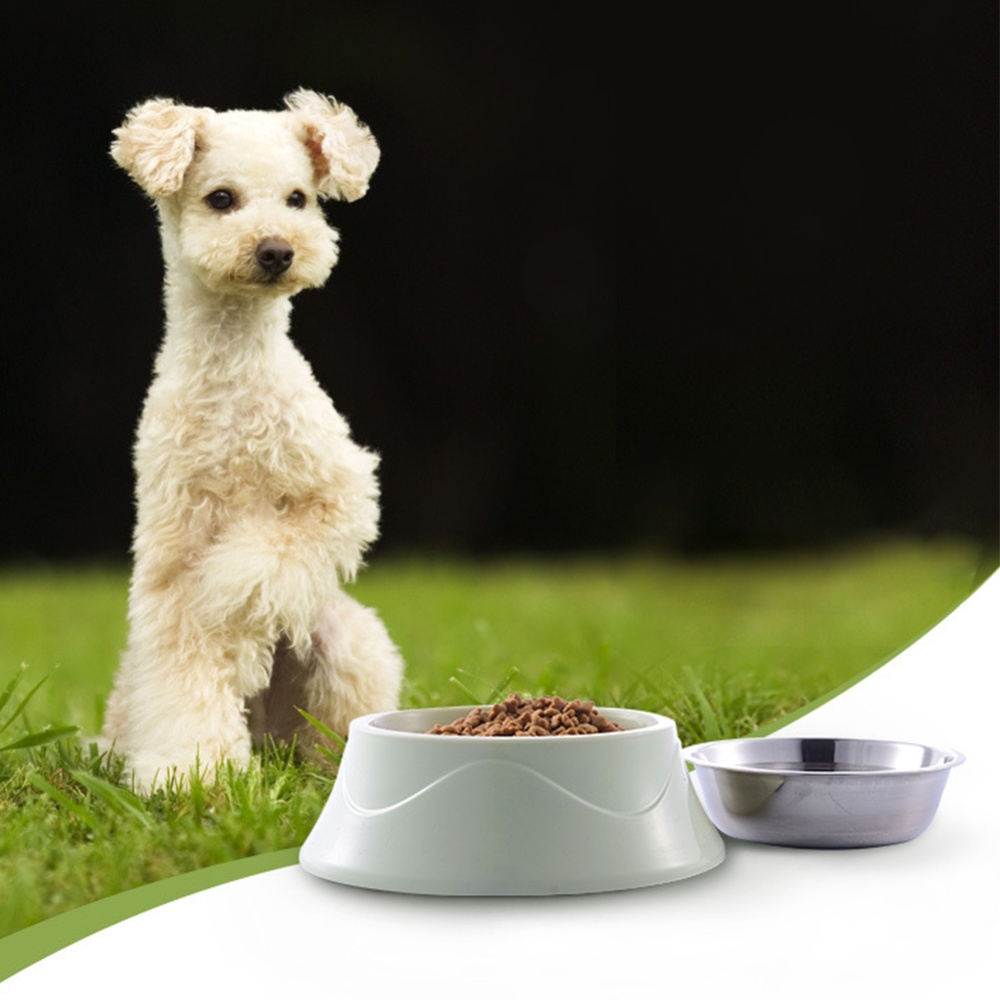 Large Dual Purpose Double Layer Nonslip Pet Bowl for Dogs Eating Drinking Blue 19.2*7cm - Image 2