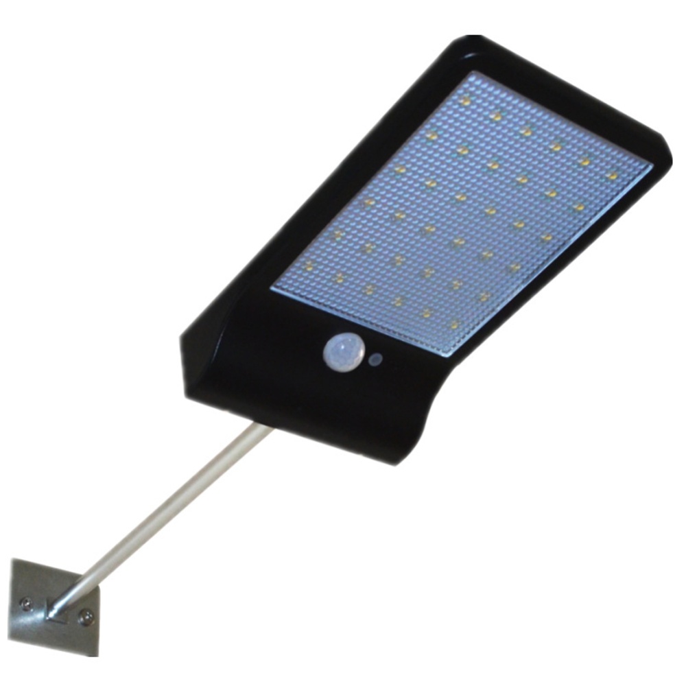 36LED Solar Lights Wall Mounted Outdoor Motion Sensor Detector Light Security Lighting for Barn Porch Garage 36 lights with metal rod black