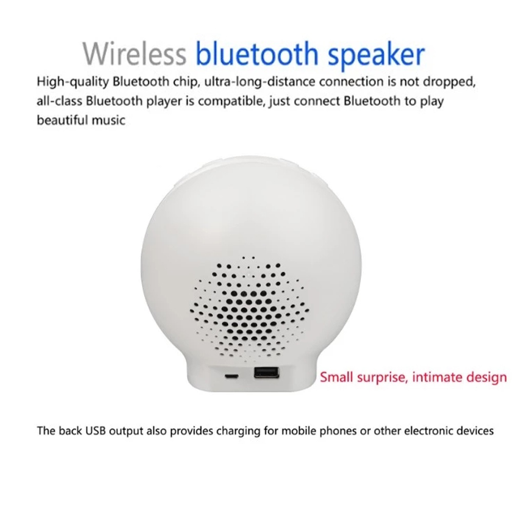 3 in 1 Multifunction Phone Bracket Night Light Wirless Charging Support U Disk Playing Bluetooth Speaker white - Image 2