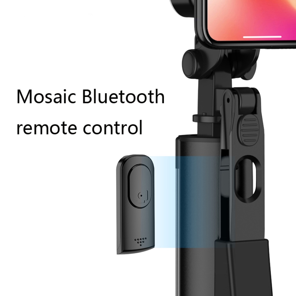 Bluetooth Tripod Selfie Stick Video Stabilizer for iPhone Xiaomi Huawei Gimbal black - Image 2