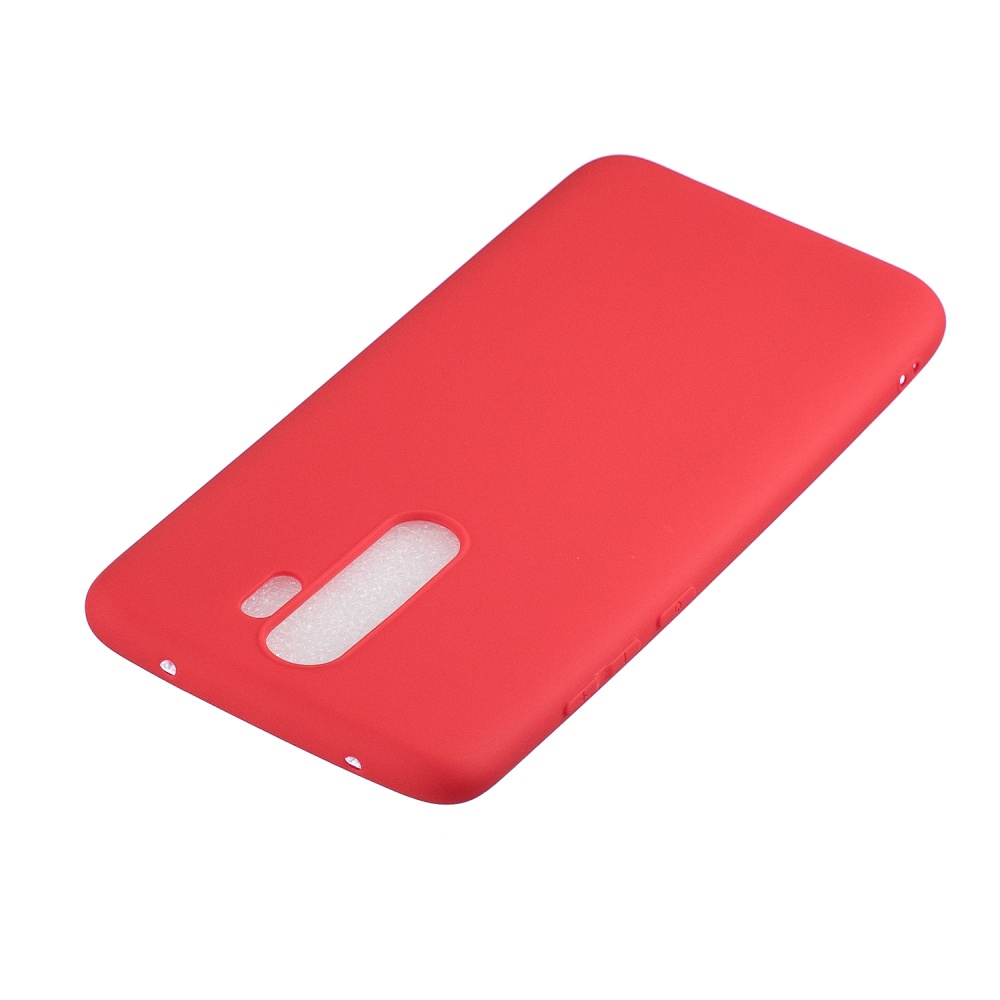 For Redmi NOTE 8 Pro Soft Candy Color Frosted Surface Shockproof TPU Back Cover Mobile Phone Case red - Image 2