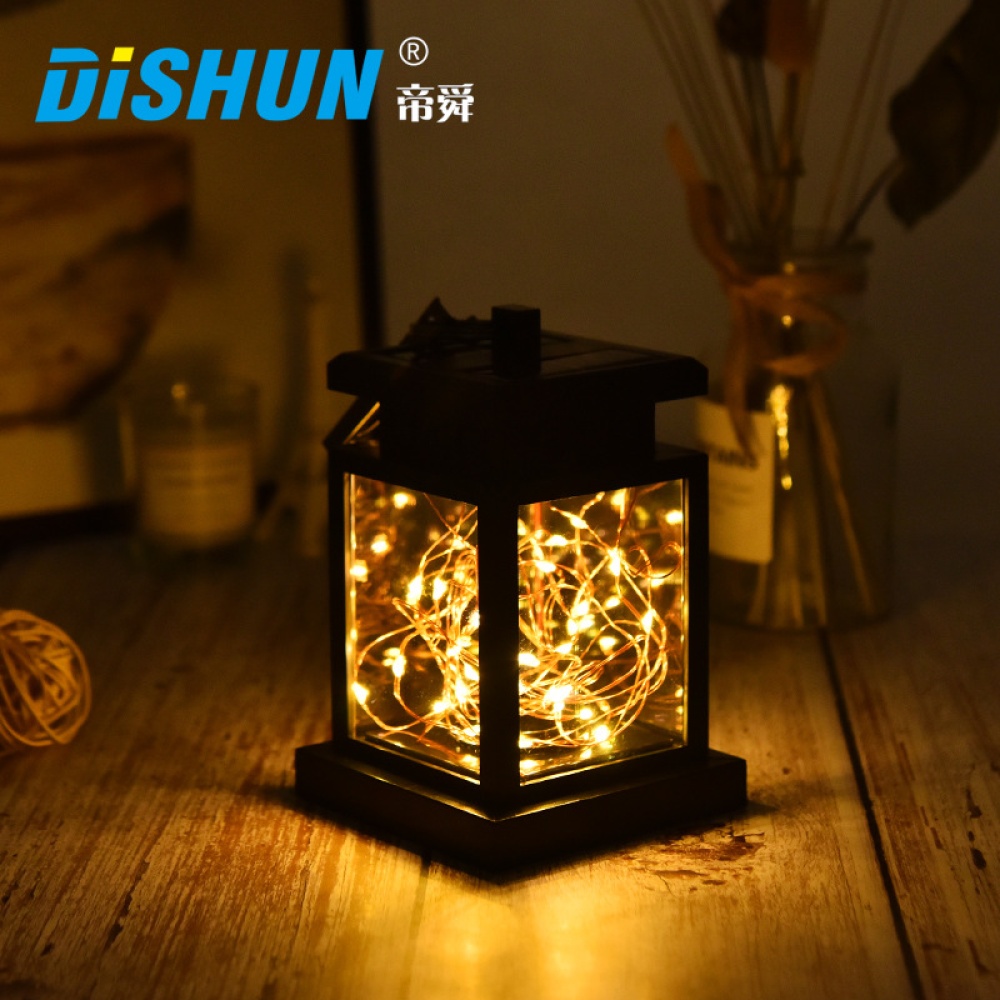 Waterproof Solar Lantern Light Outdoor Fairy String Hanging Lamp Intelligent Control Night - Image 2