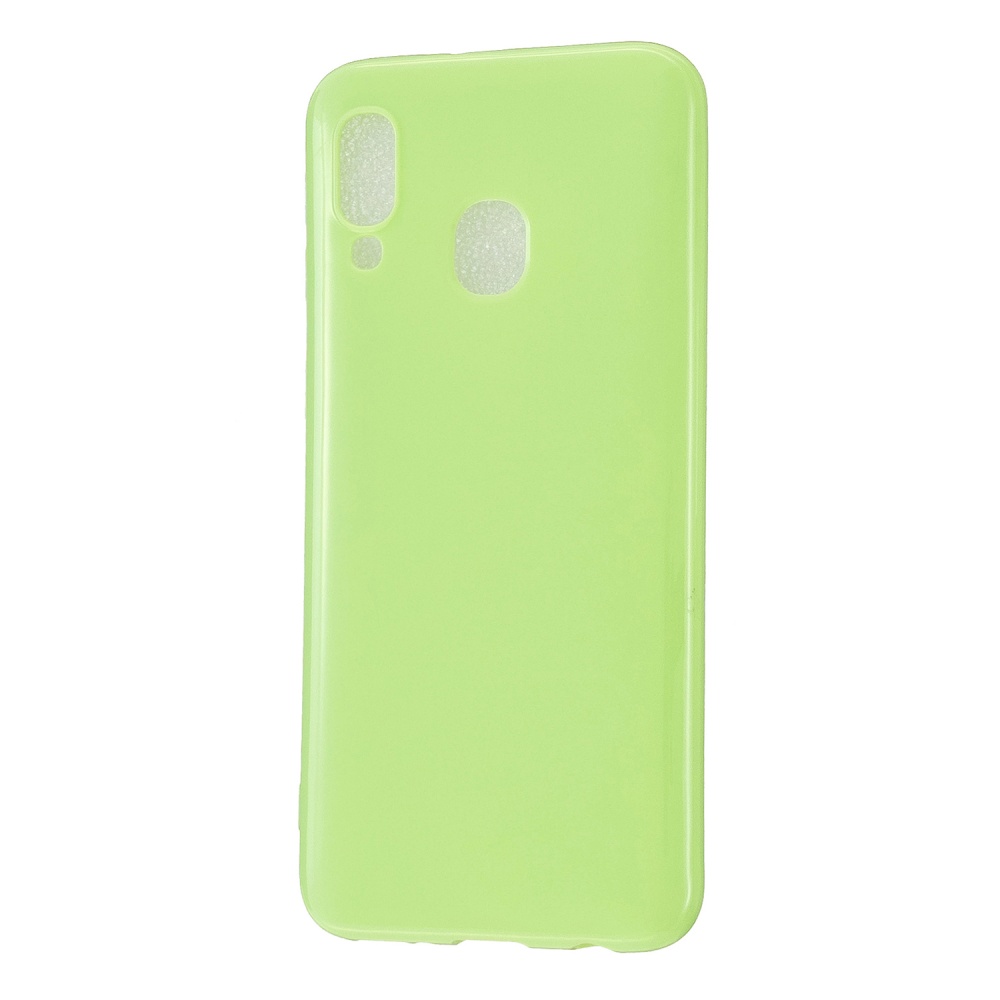 For Samsung A20E/A40/A70 Cellphone Cover Soft TPU Phone Case Simple Profile Scratch Resistant Full Body Protection Shell Fluorescent green - Image 2